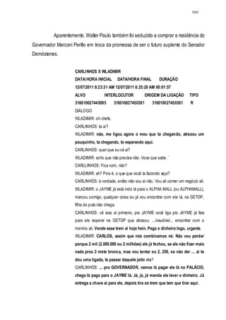 Relatório CPMI do Cachoeira parte 2