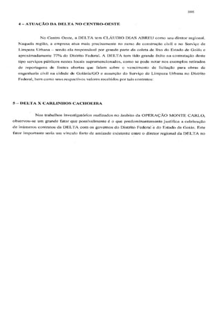 Relatório CPMI do Cachoeira parte 2