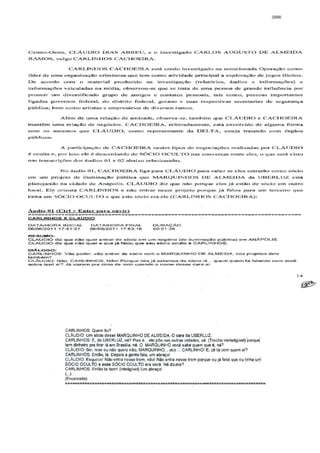 Relatório CPMI do Cachoeira parte 2