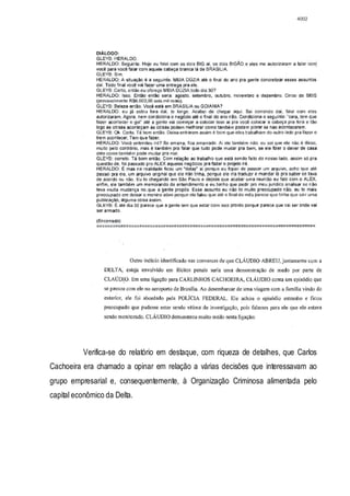 Relatório CPMI do Cachoeira parte 2