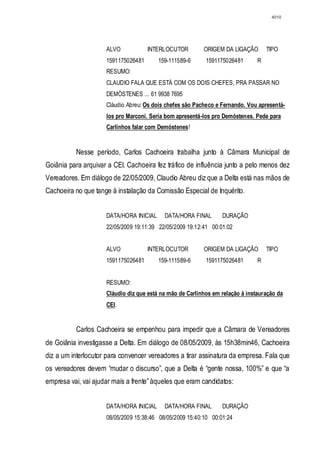 Relatório CPMI do Cachoeira parte 2