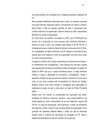 Relatório CPMI do Cachoeira parte 2