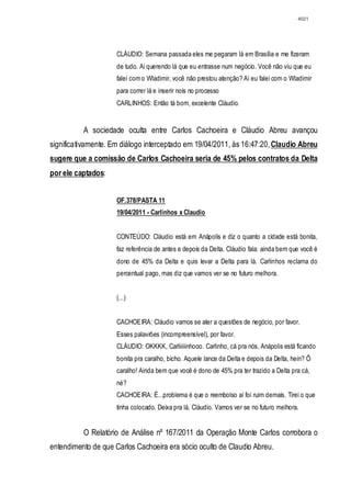 Relatório CPMI do Cachoeira parte 2