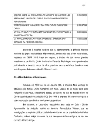 Relatório CPMI do Cachoeira parte 2