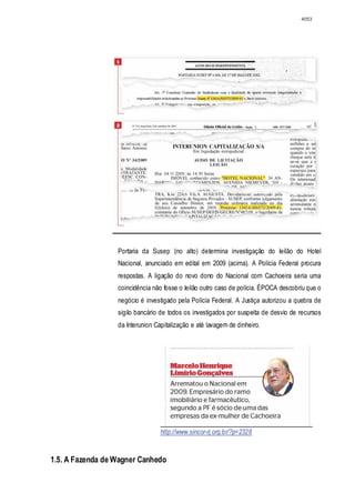 Relatório CPMI do Cachoeira parte 2