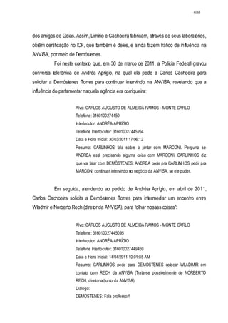 Relatório CPMI do Cachoeira parte 2