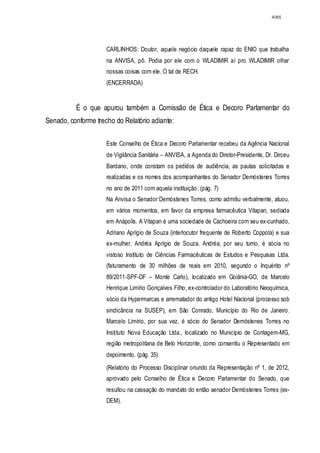 Relatório CPMI do Cachoeira parte 2