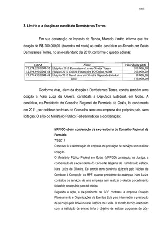 Relatório CPMI do Cachoeira parte 2