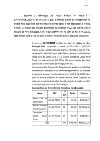 Relatório CPMI do Cachoeira parte 2