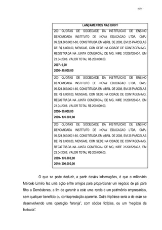 Relatório CPMI do Cachoeira parte 2