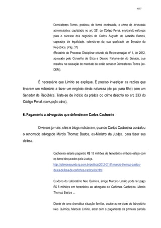 Relatório CPMI do Cachoeira parte 2