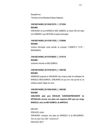 Relatório CPMI do Cachoeira parte 2