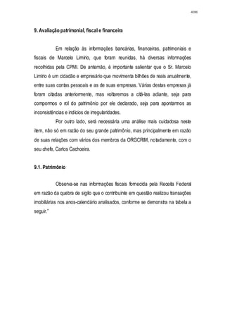 Relatório CPMI do Cachoeira parte 2