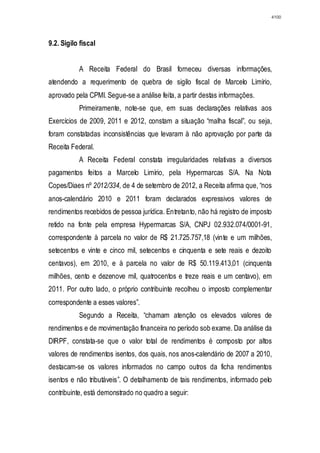 Relatório CPMI do Cachoeira parte 2