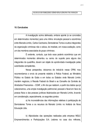 Relatório CPMI do Cachoeira parte 2