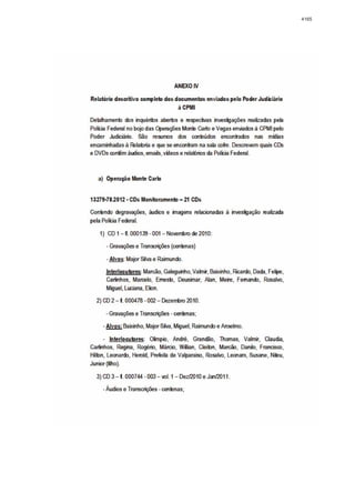 Relatório CPMI do Cachoeira parte 2