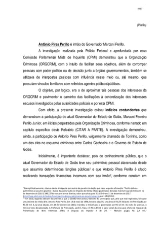 Relatório CPMI do Cachoeira parte 2