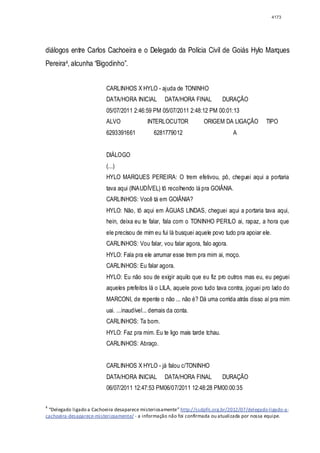 Relatório CPMI do Cachoeira parte 2