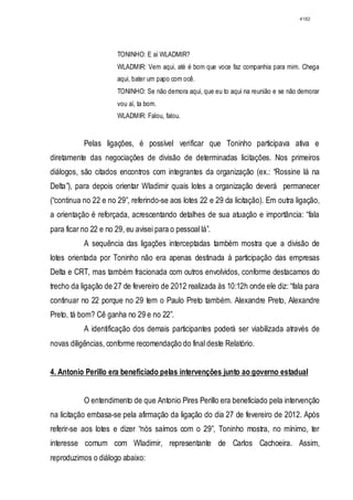 Relatório CPMI do Cachoeira parte 2