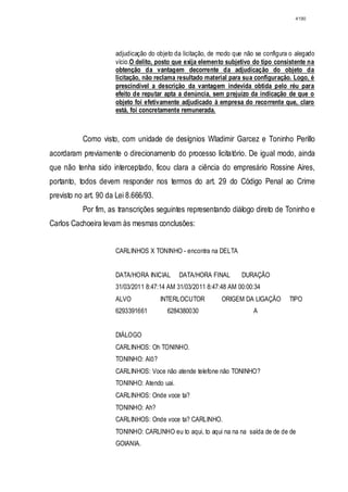 Relatório CPMI do Cachoeira parte 2