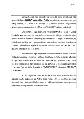 Relatório CPMI do Cachoeira parte 2