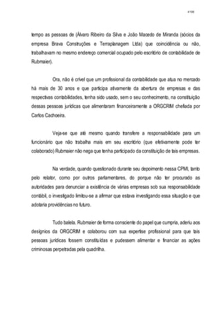 Relatório CPMI do Cachoeira parte 2