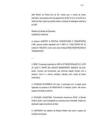 Relatório CPMI do Cachoeira parte 2