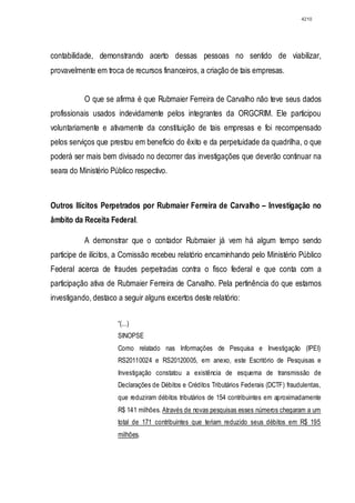 Relatório CPMI do Cachoeira parte 2