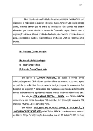 Relatório CPMI do Cachoeira parte 2