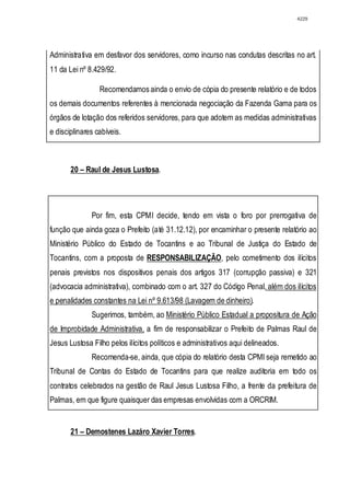 Relatório CPMI do Cachoeira parte 2