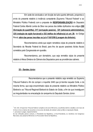 Relatório CPMI do Cachoeira parte 2