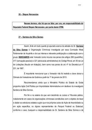 Relatório CPMI do Cachoeira parte 2