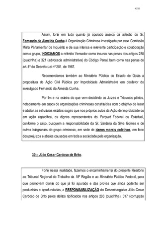 Relatório CPMI do Cachoeira parte 2