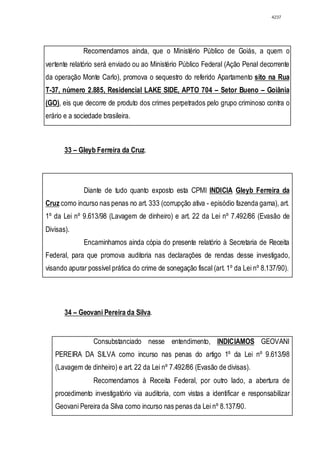 Relatório CPMI do Cachoeira parte 2