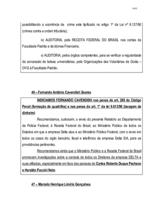 Relatório CPMI do Cachoeira parte 2