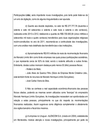 Relatório CPMI do Cachoeira parte 2