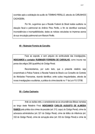 Relatório CPMI do Cachoeira parte 2