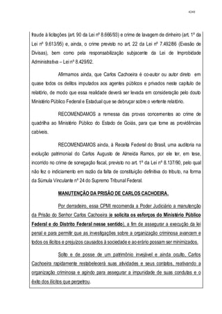 Relatório CPMI do Cachoeira parte 2