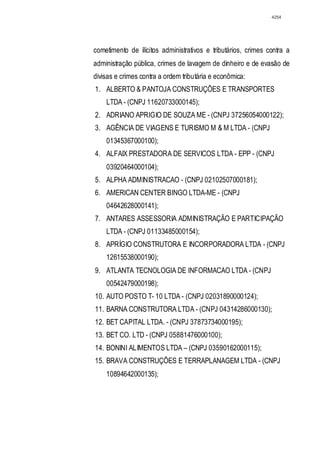 Relatório CPMI do Cachoeira parte 2
