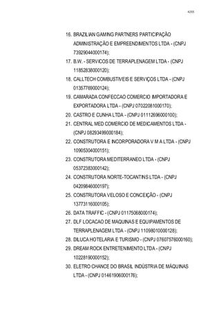 Relatório CPMI do Cachoeira parte 2
