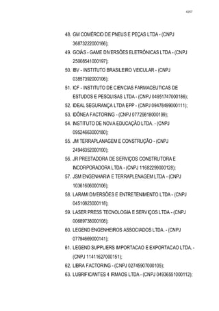 Relatório CPMI do Cachoeira parte 2
