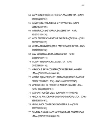 Relatório CPMI do Cachoeira parte 2