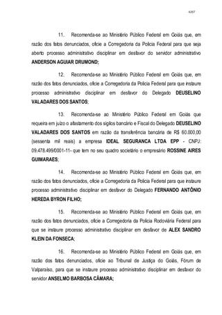 Relatório CPMI do Cachoeira parte 2