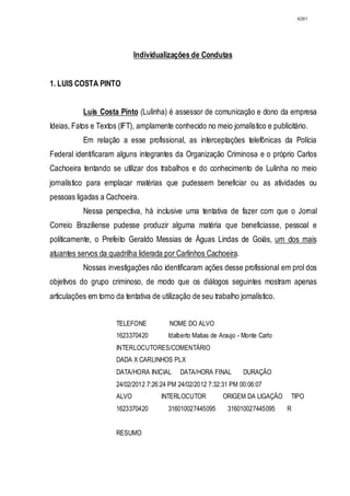 Relatório CPMI do Cachoeira parte 2