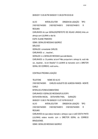 Relatório CPMI do Cachoeira parte 2