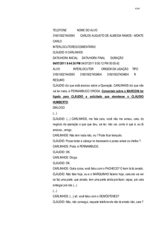 Relatório CPMI do Cachoeira parte 2