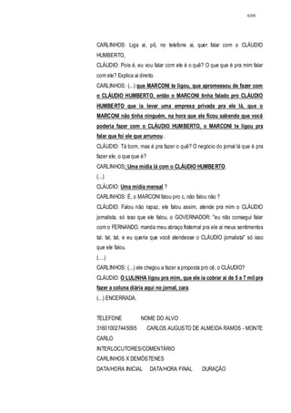 Relatório CPMI do Cachoeira parte 2