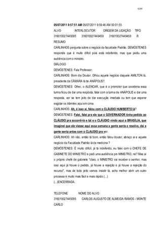 Relatório CPMI do Cachoeira parte 2