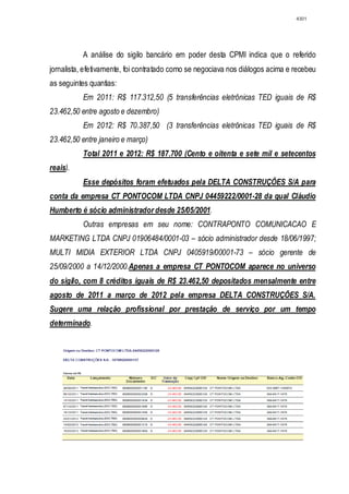 Relatório CPMI do Cachoeira parte 2