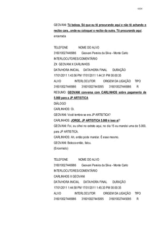 Relatório CPMI do Cachoeira parte 2